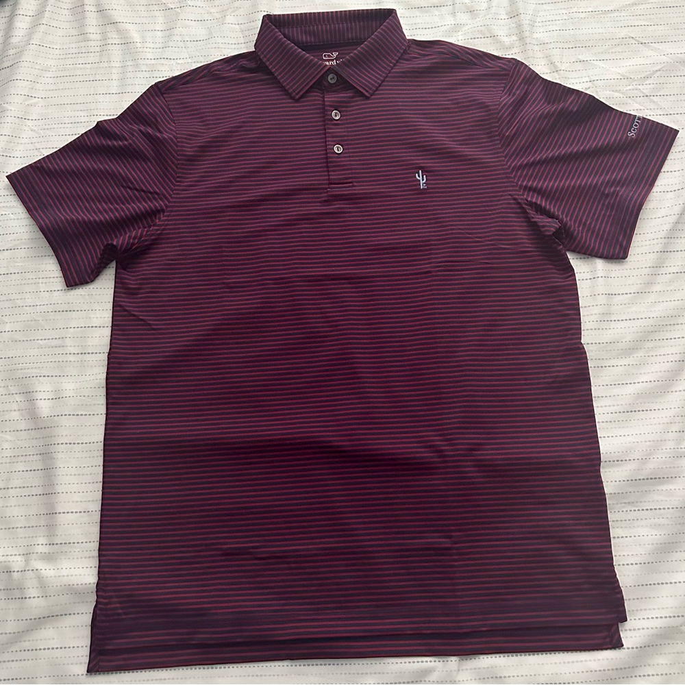 ⭐️ NWT Vineyard Vines Men’s Bradley Stripe Sankaty Performance Polo Shirts ⭐️